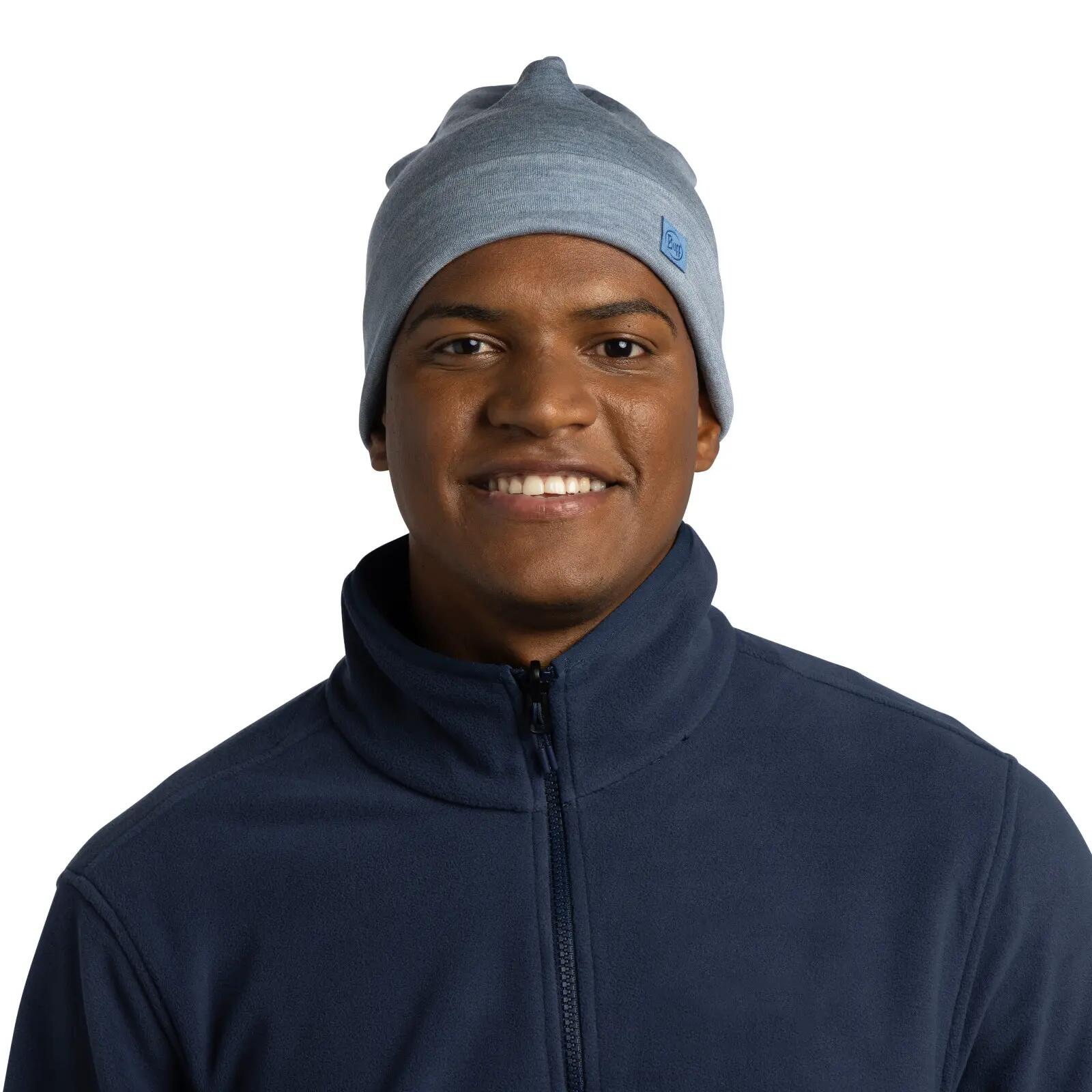 Bonnet Merino Heavyweight Unisex Buff Bleu clair TAILLE UNIQUE 3/7