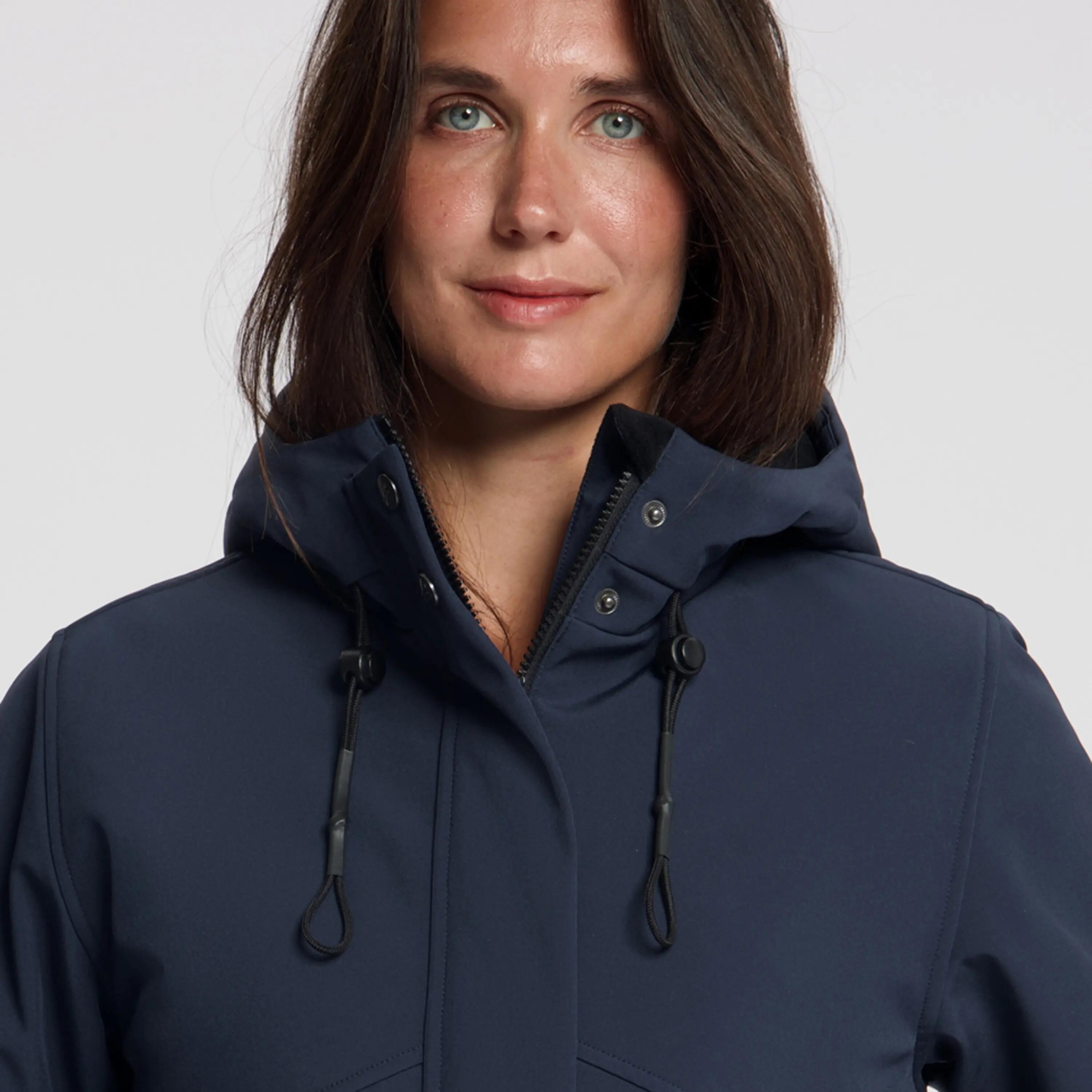 Nykke Damen – Softshell-Jacke – Wasserdicht – Marineblau 3/8