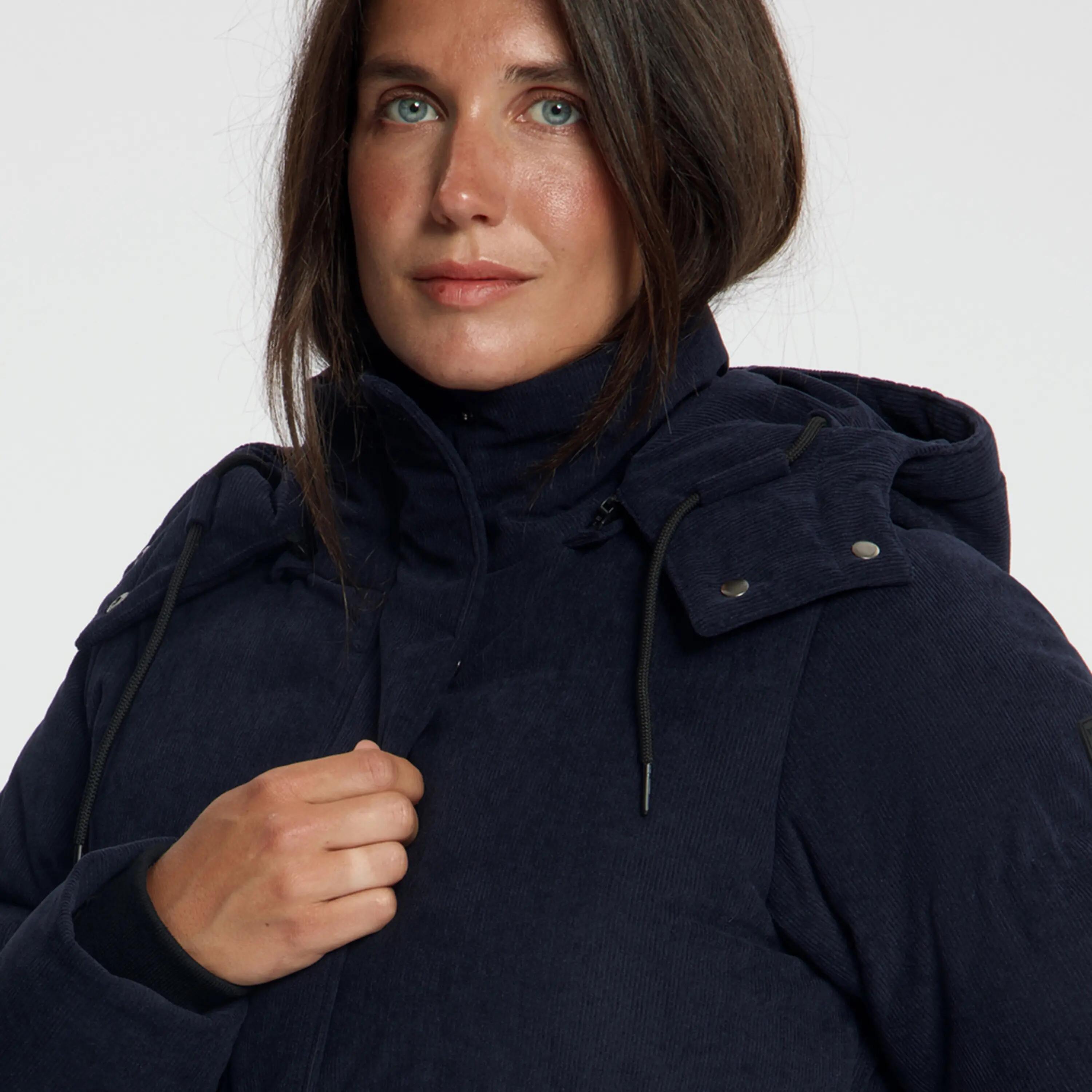 Ulvik Dames - Puffer winterjas - Corduroy - Navy 4/8