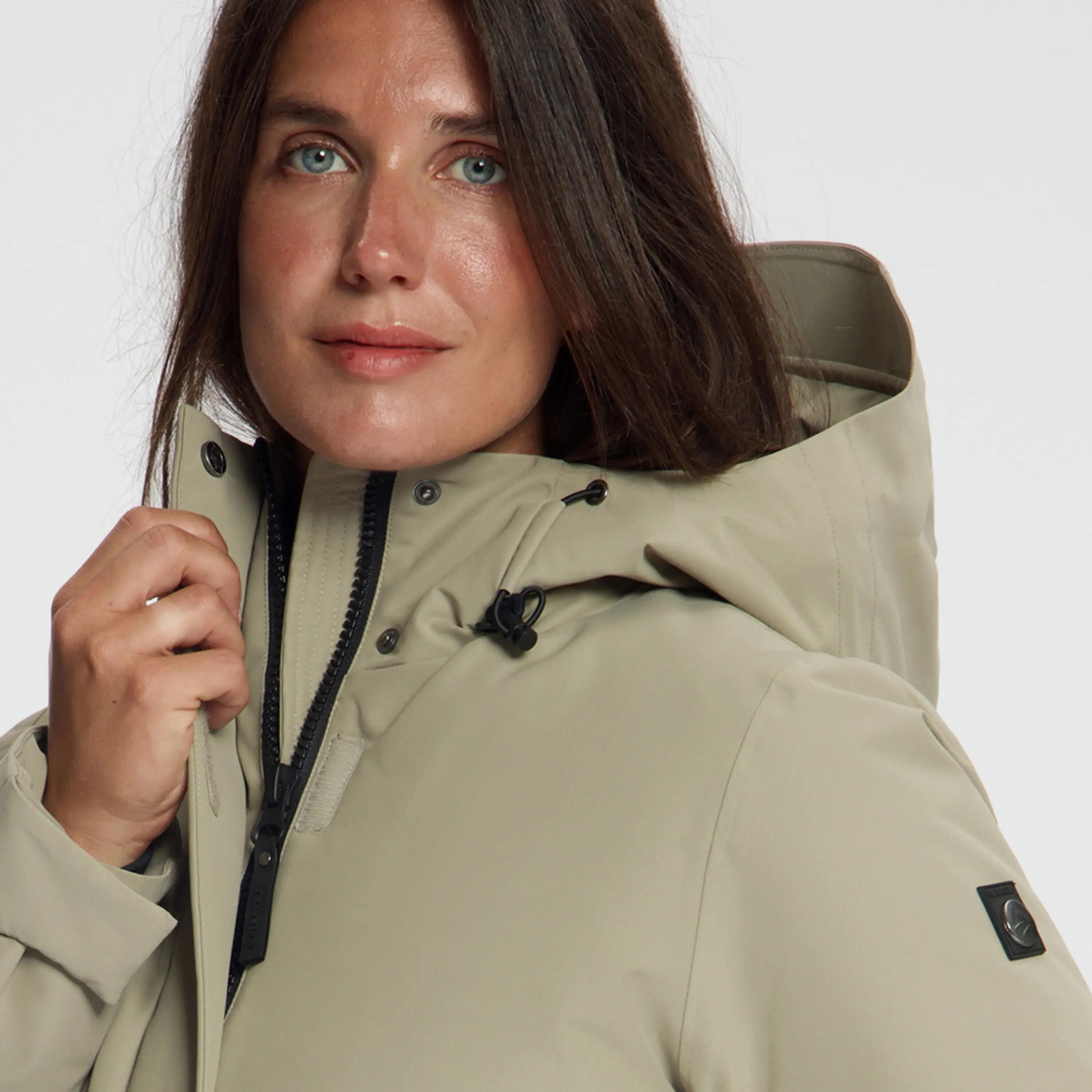 Sissel Damen – Hardshell-Winterjacke – Wasserdicht – Hellbraun 3/8