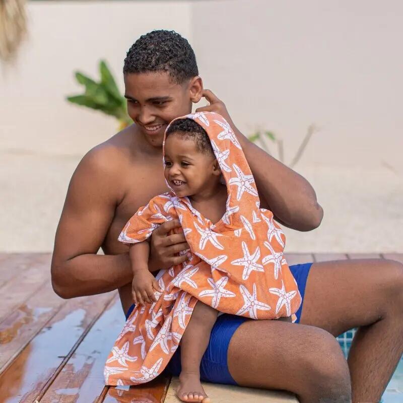 Swim Essentials Strandponcho – Orange – Seastar 4/7