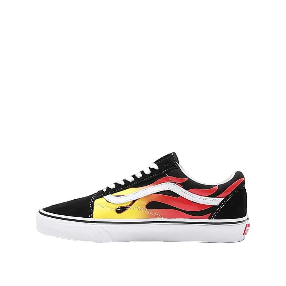 Zapatillas Vans Old Skool Flame Negro/Blanco verdadero 2/5