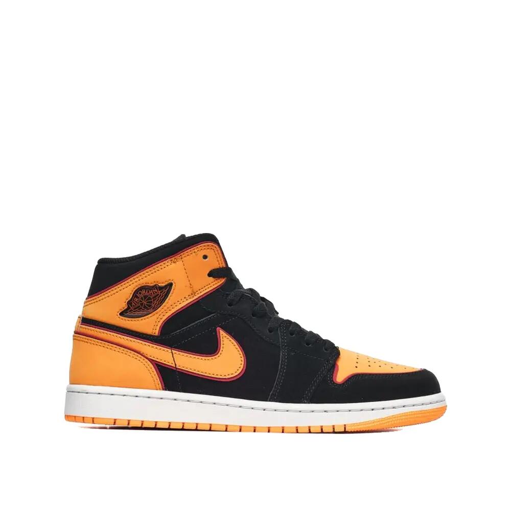 Chaussures - basket - unisexe - mid - jordan 1 - noir/orange 4/10