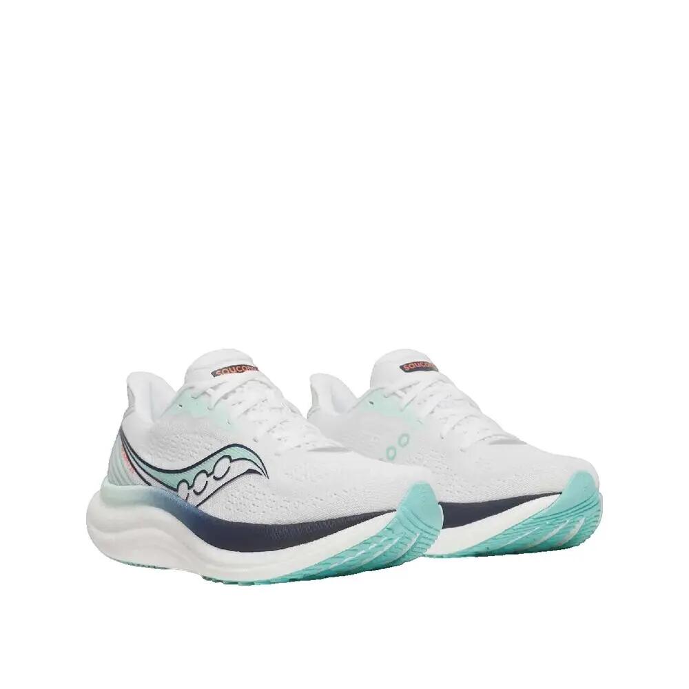 Sapatos de corrida Saucony Triumph 23 Mulher Branco/Azul-marinho 2/6