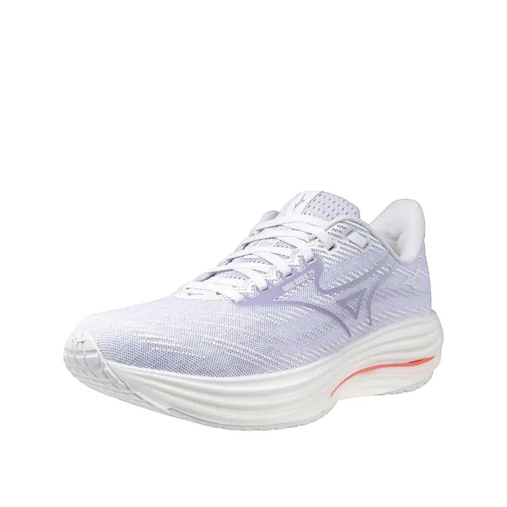 Buty do biegania Mizuno Wave Rider 29 Białe/Icelandic Blue/Striking Coral 2/10