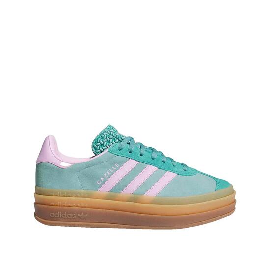Chaussures adidas Gazelle Bold Femme Vert/Rose