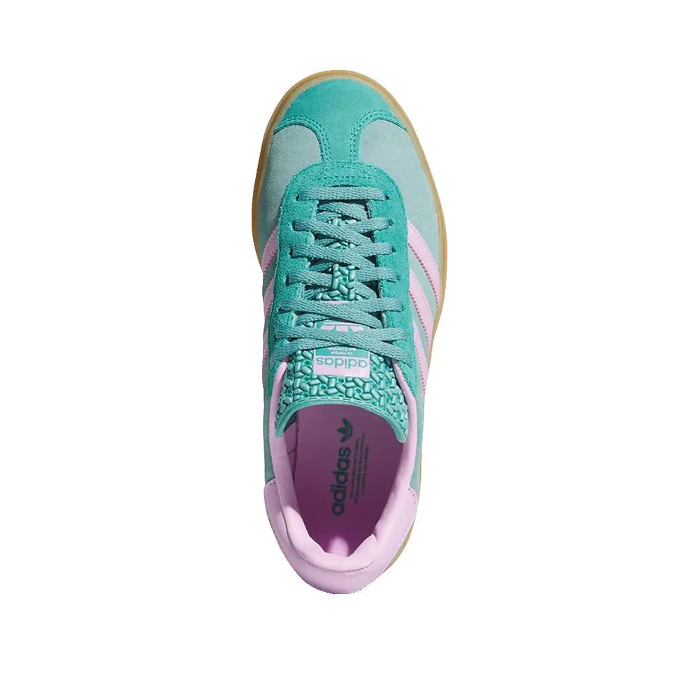 Chaussures adidas Gazelle Bold Femme Vert/Rose 5/6