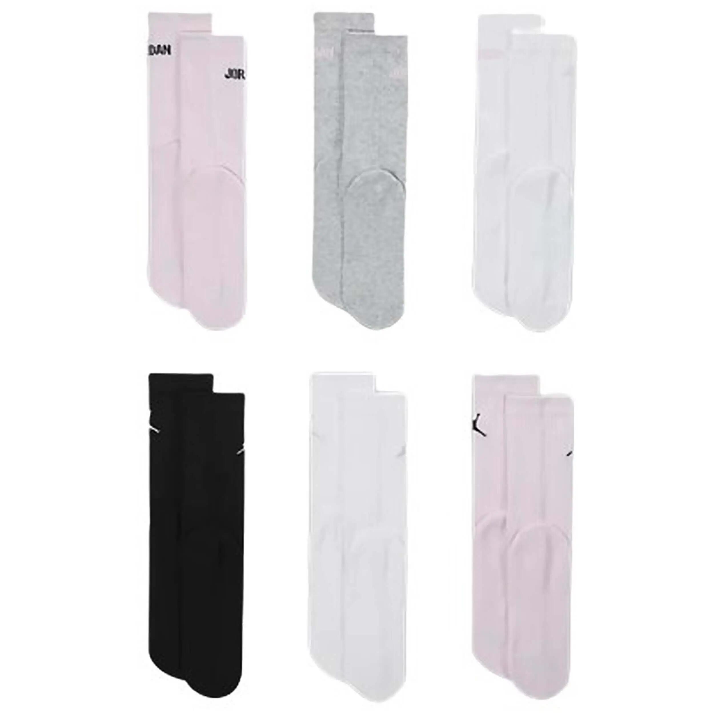 Jordanien Socken Jordan Jhg Mädchen Crew Mädchen rosa Pack 3/5