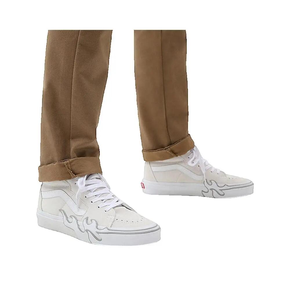 Scarpe Vans Sk8-Hi Flame Bianche 3/3