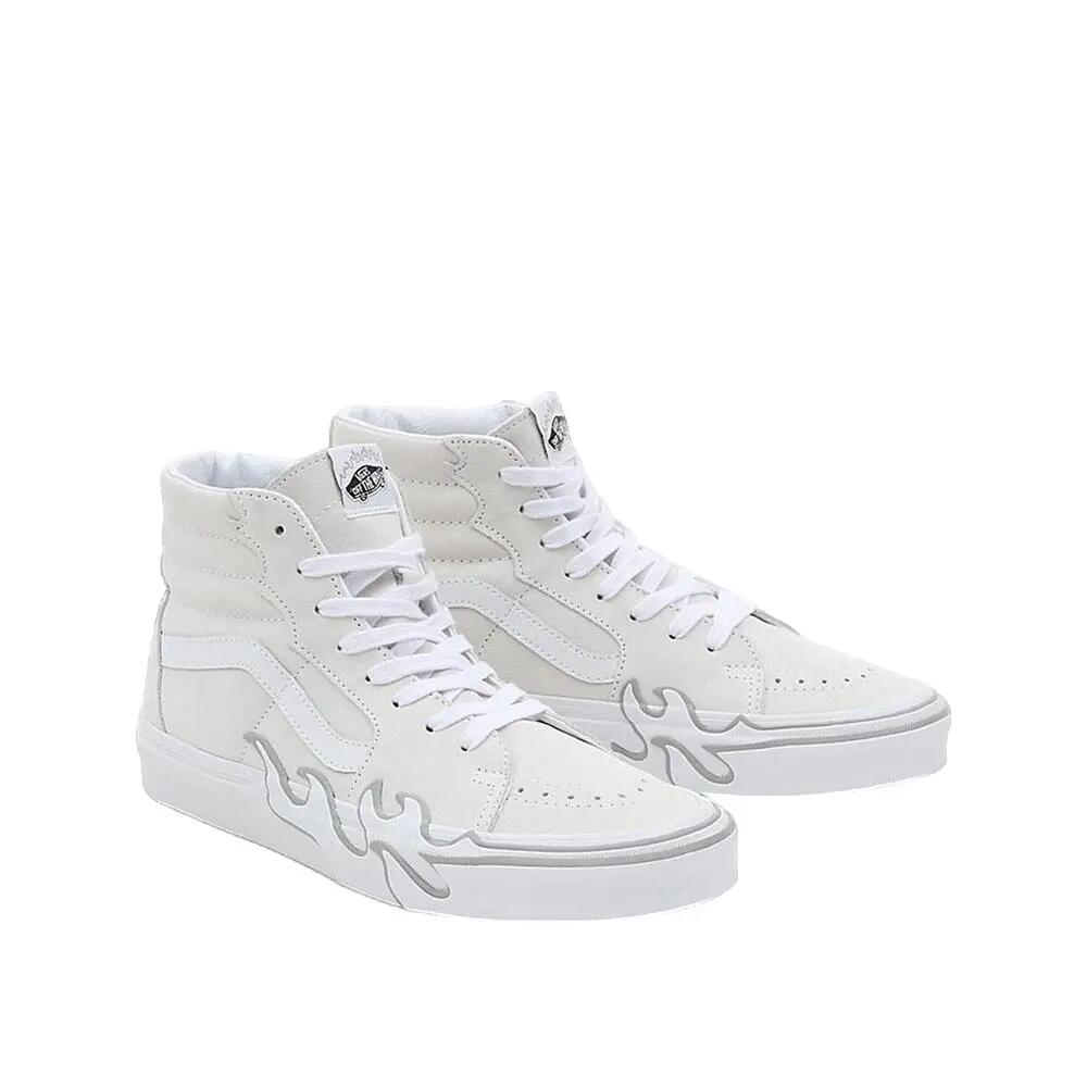 Scarpe Vans Sk8-Hi Flame Bianche 2/3