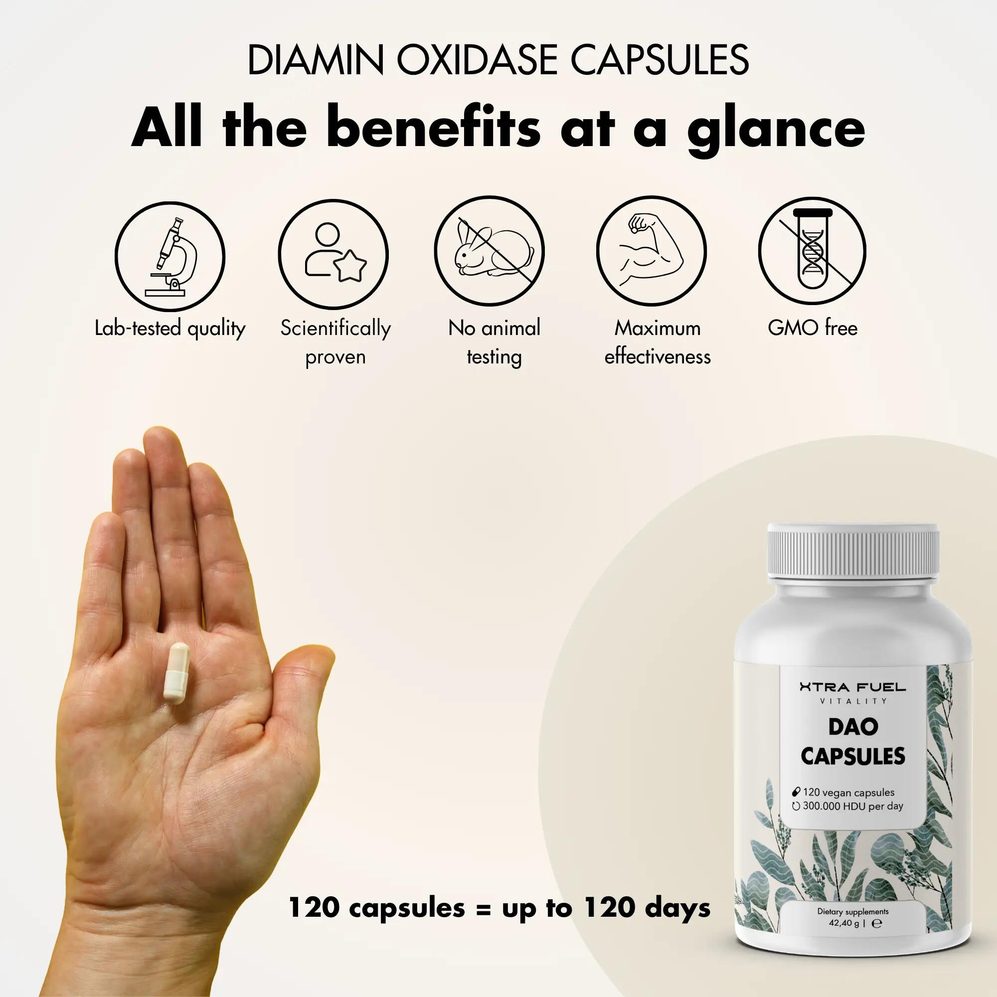 Capsule vegane di DAO diammino ossidasi 9/10