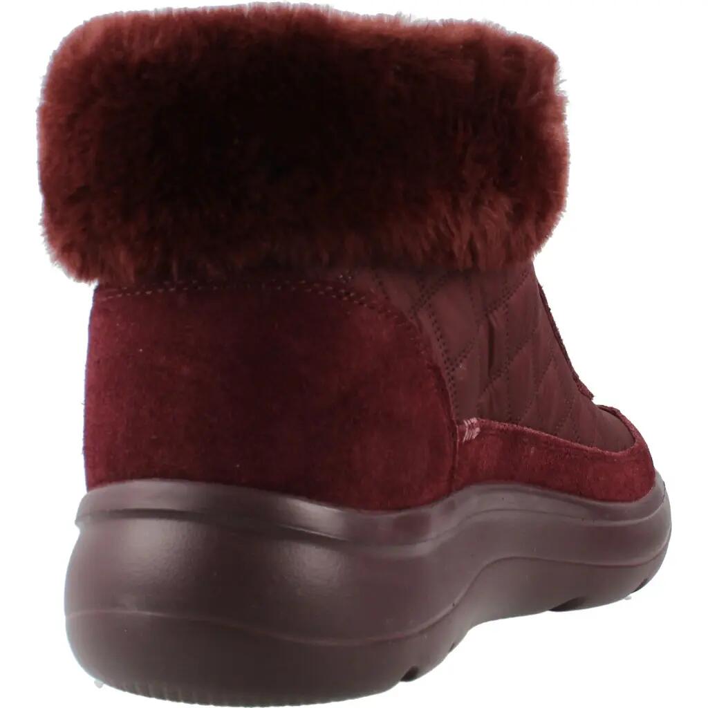Botines Planos Mujer Skechers On-the-go Encore - Cozy Fit Me Burdeos 3/5