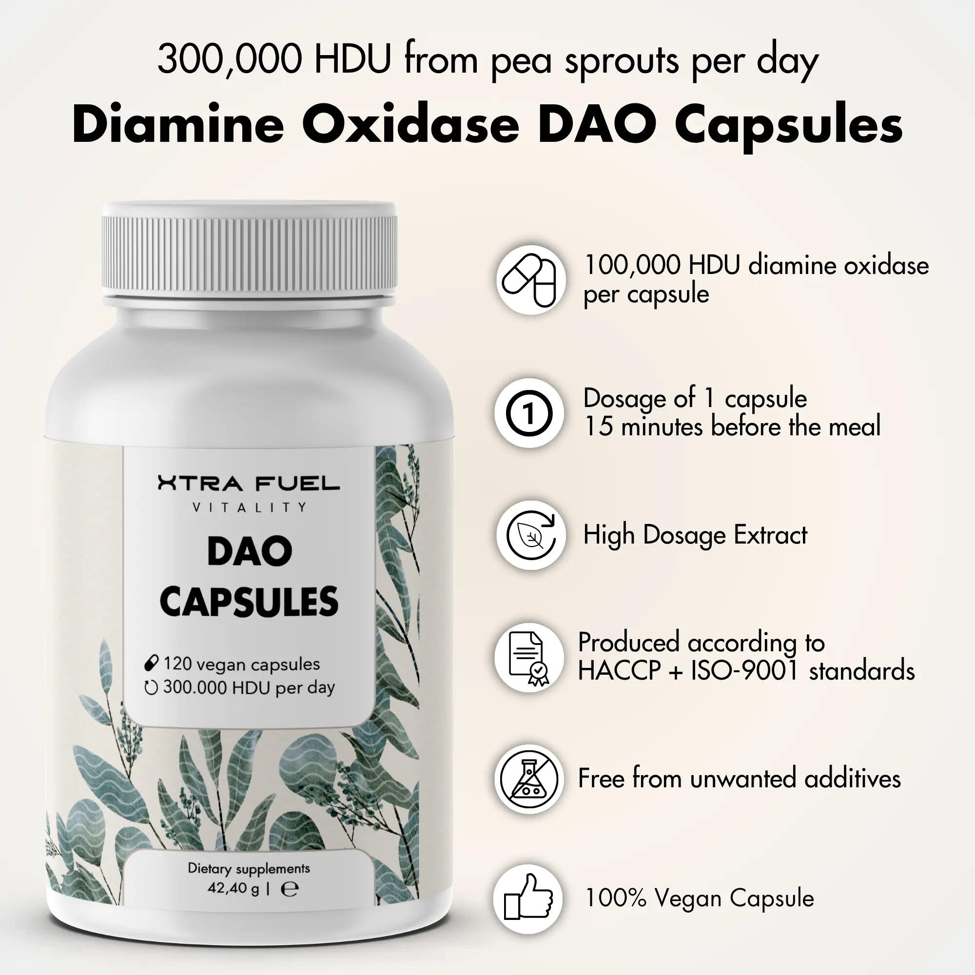 Capsule vegane di DAO diammino ossidasi 4/10