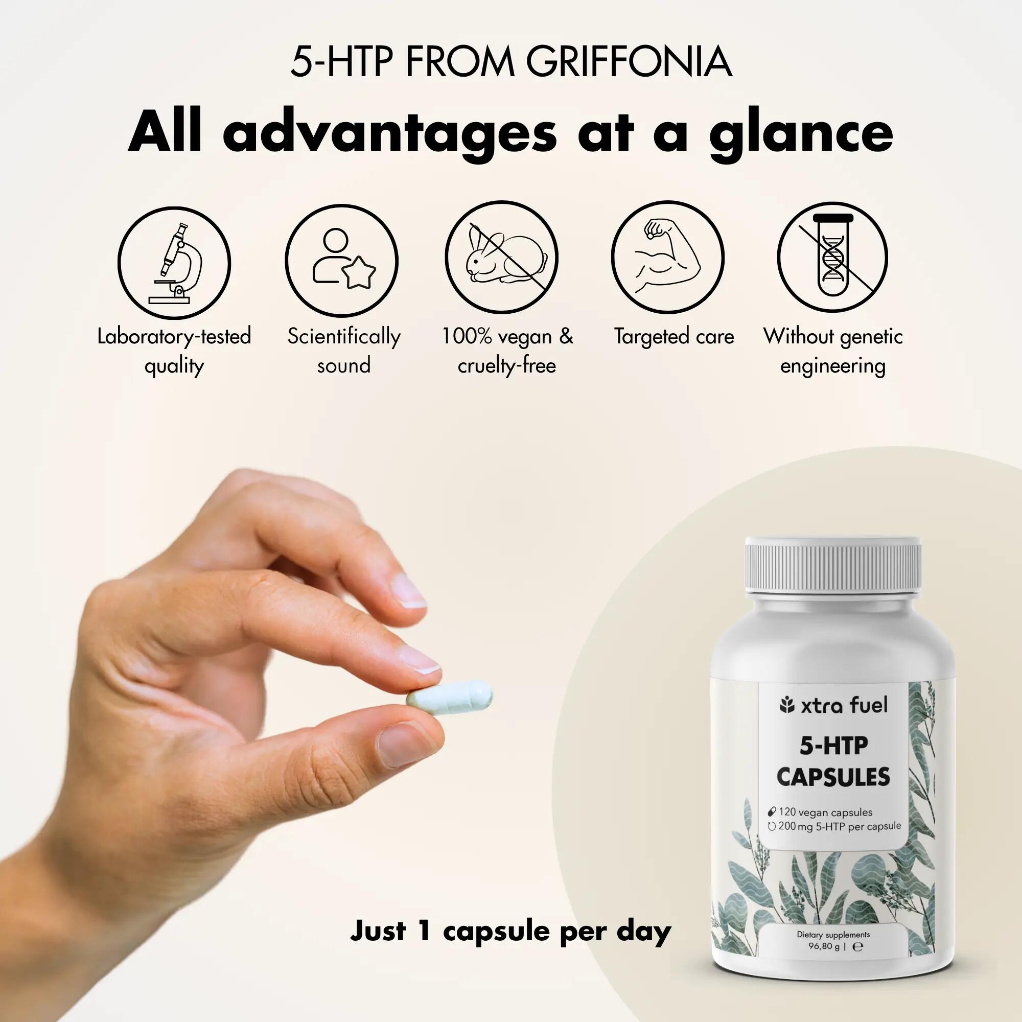 5-HTP 200 - 30% Extrakt aus Griffonia Simplicifolia 2/11