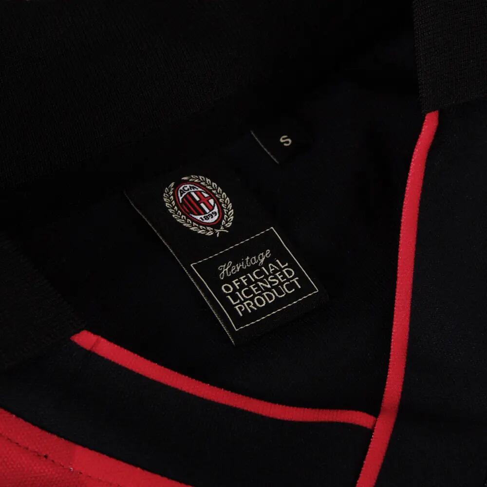Maillot de football rétro - Homme - AC Milan 1994 - Noir/Rouge 6/7