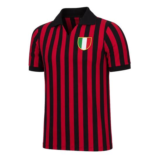 Retro koszulka piłkarska – Męska – AC Milan 1963 – Czarny - Czerwony