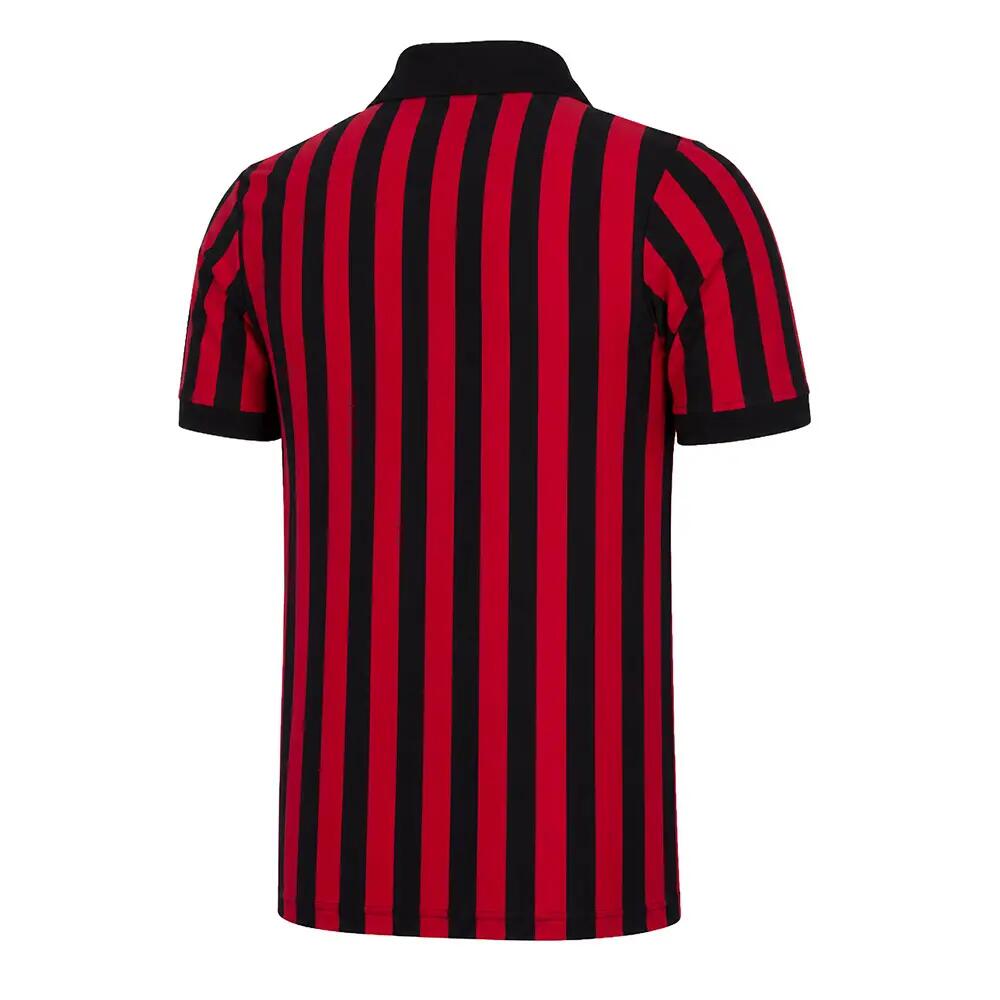 Retro koszulka piłkarska – Męska – AC Milan 1963 – Czarny - Czerwony 2/5