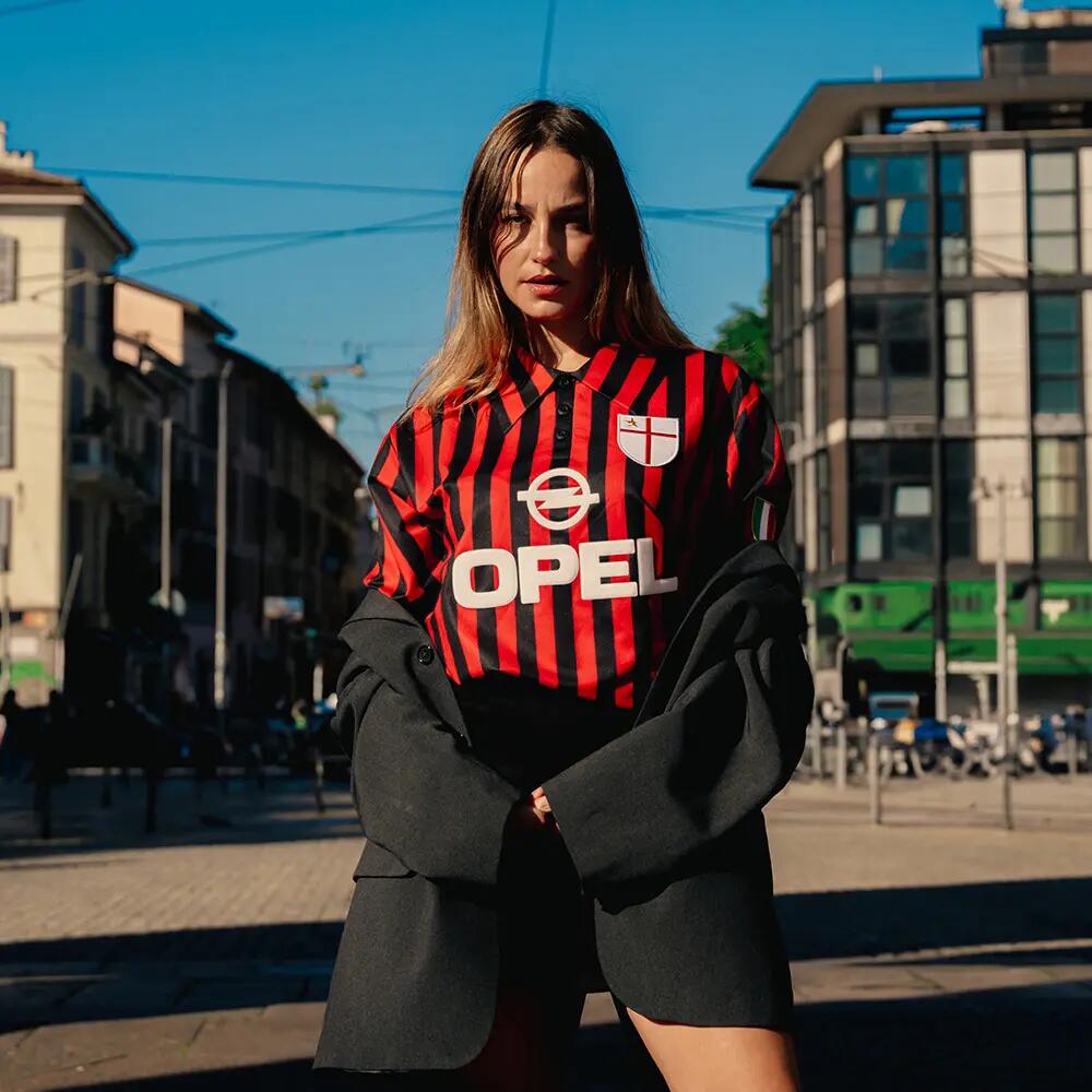 Maglia Retrò - Calcio - Uomo - AC Milan Centenario 2000 - Nero/Rosso 2/7