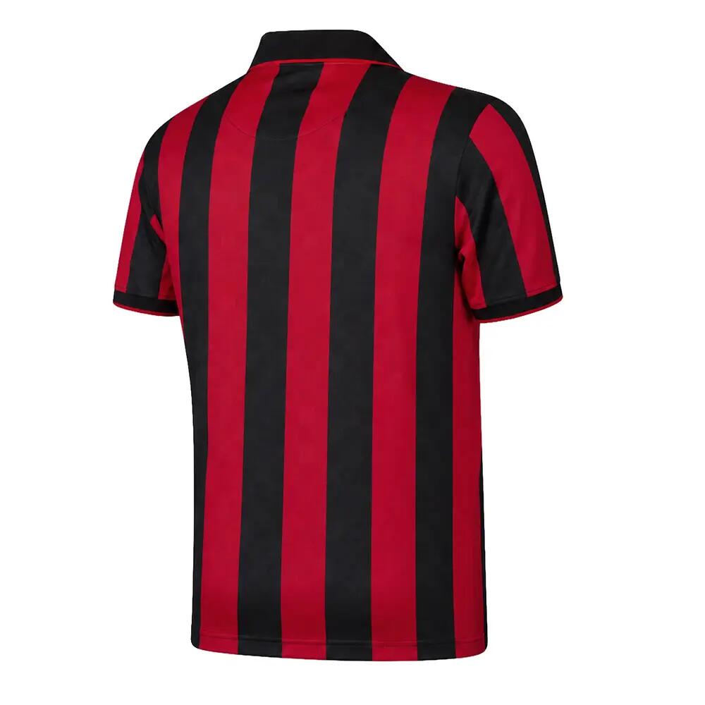 Maillot de football rétro - Homme - AC Milan 1996 - Noir/Rouge 3/6