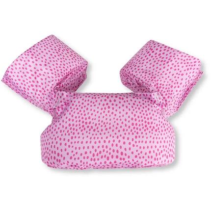 Ceinture de natation rose imprimé à pois 2 à 6 ans