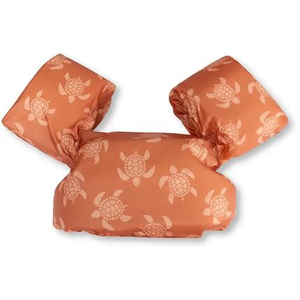 Ceinture de natation orange imprimé tortues 2 à 6 ans