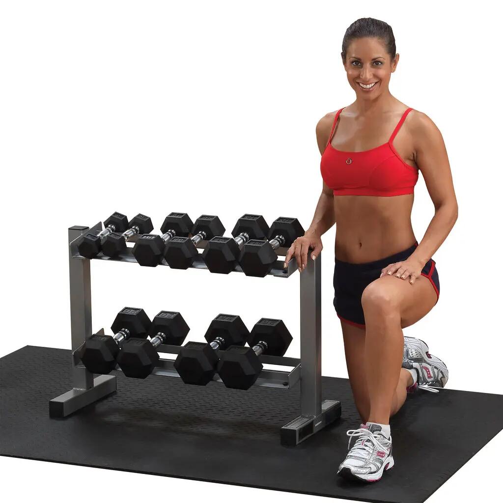 Suporte para halteres PDR282X para fitness e treino de força 5/6
