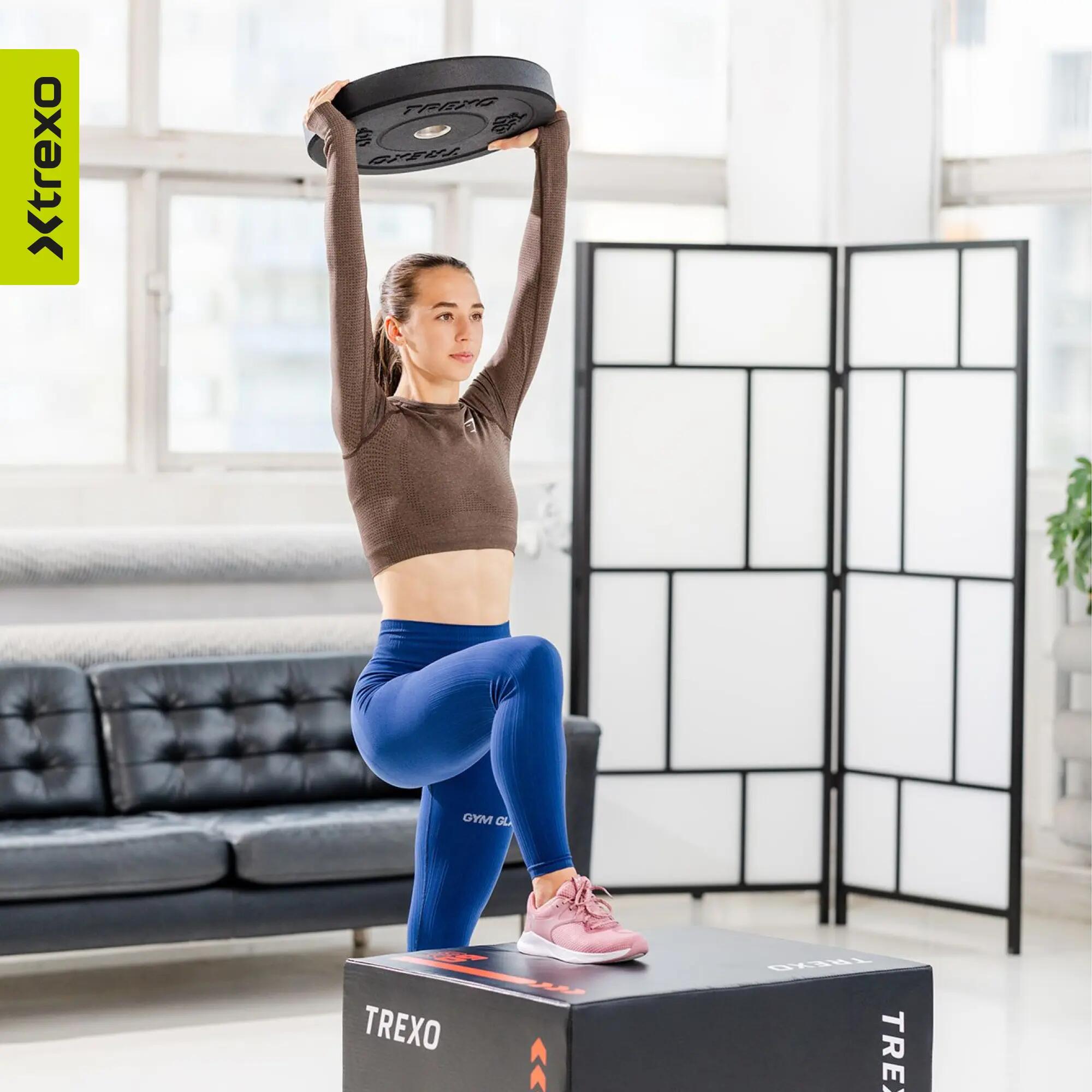 Discuri greutăți antrenament de forță disc bumper 10 kg, negru 6/7
