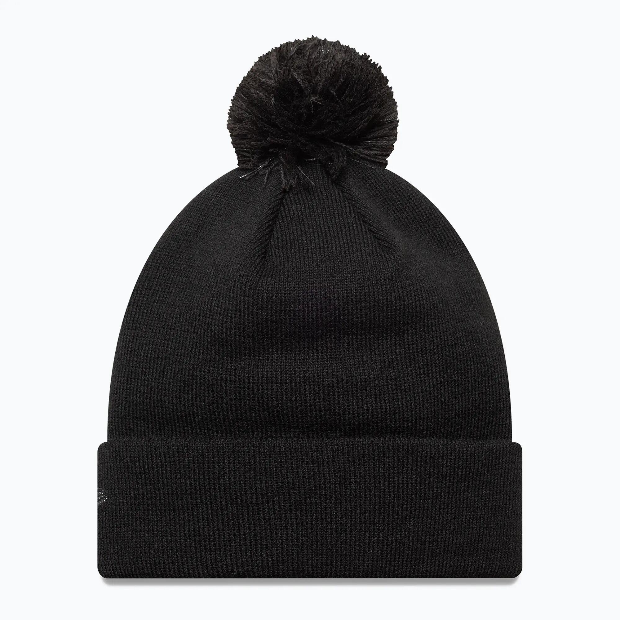 Cappello invernale da donna New Era Metallic Bobble Los Angeles Dodgers nero 2/3