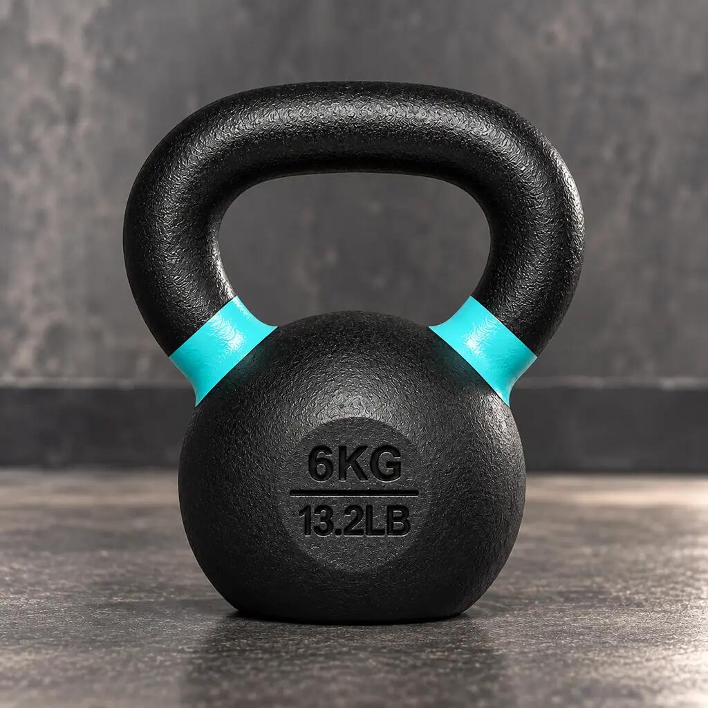 Kettlebells con poedercoating KBPO6 para fitness y entrenamiento de fuerza 4/4