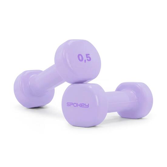 Hantle żeliwne winylowe hantelki do ćwiczeń 2 szt. Spokey Shape