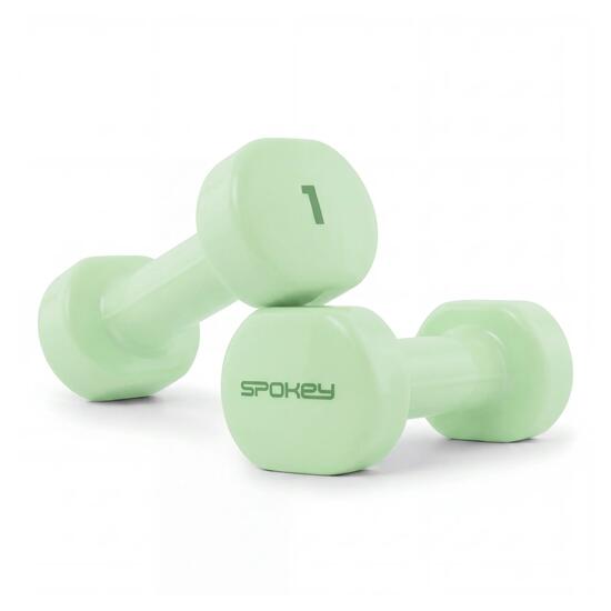 Hantle żeliwne winylowe hantelki do ćwiczeń 2 szt. Spokey Shape