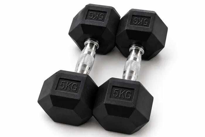 Juego de mancuernas hexagonales ajustables HEXRU5 para fitness 5/5