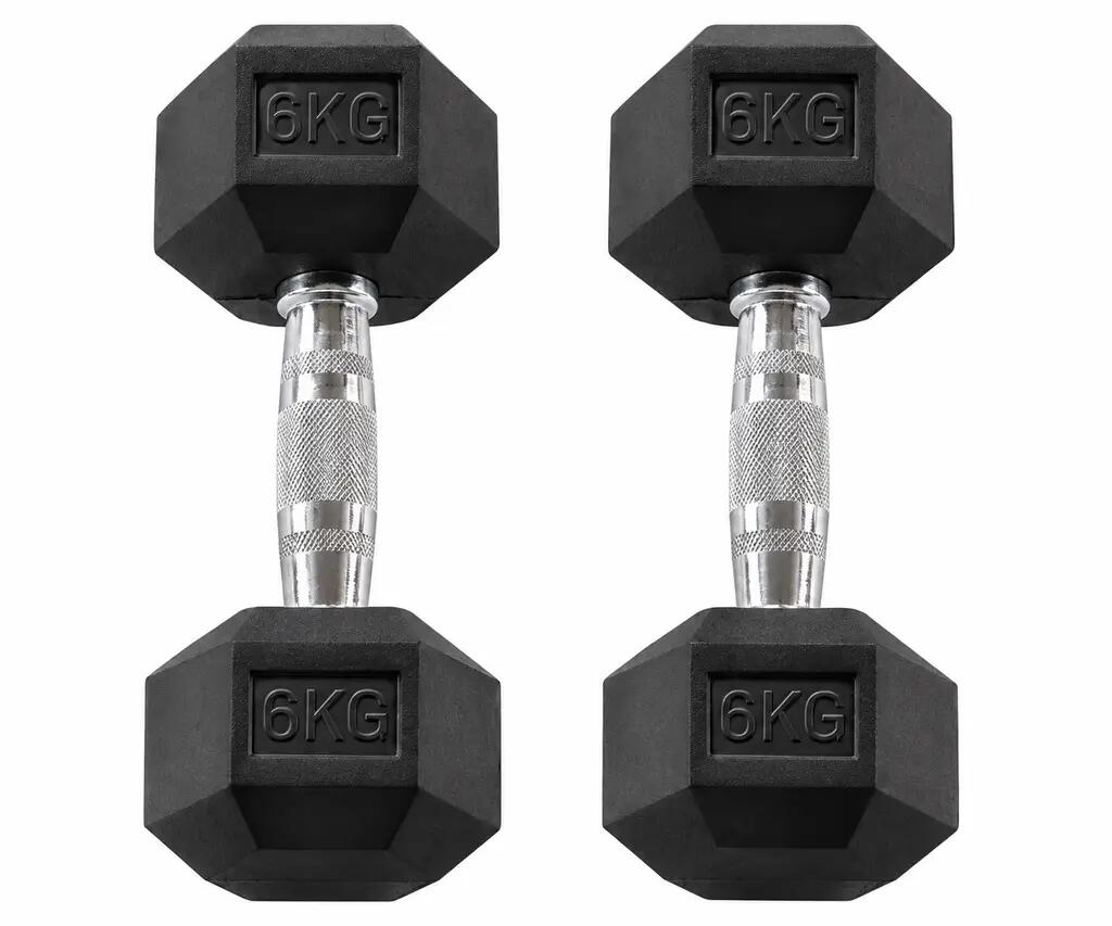 Hexagonale mancuernaset HEXRU6 para fitness y entrenamiento de fuerza 4/4