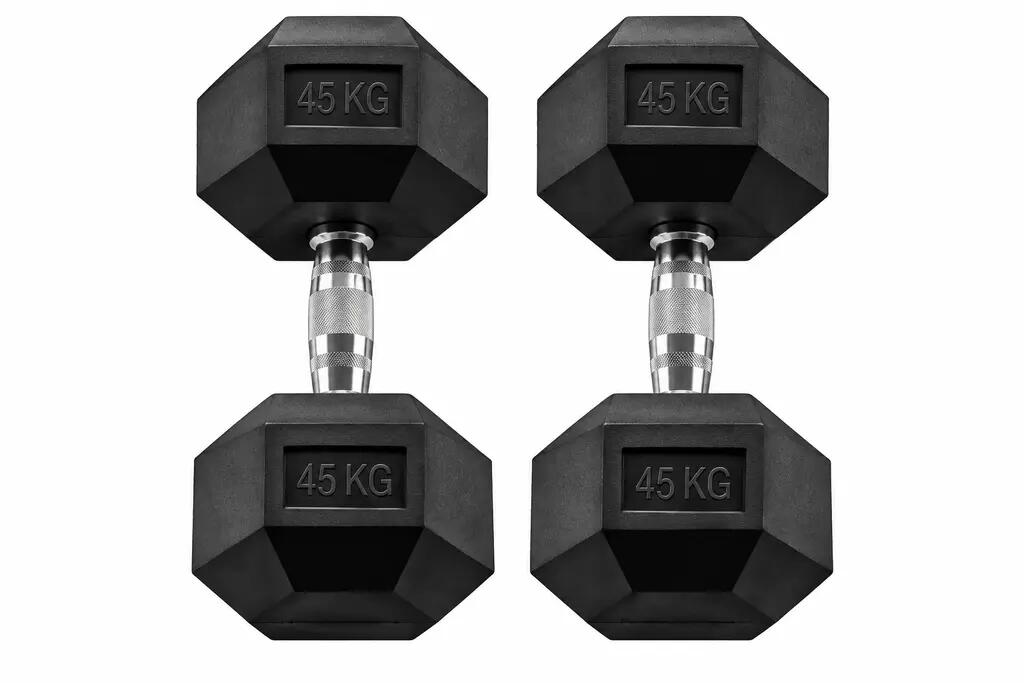 Hexagonale halterset HEXRU45 voor fitness en krachttraining 4/4