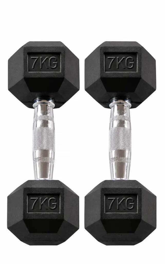 Hexagonale mancuernaset HEXRU7 para fitness y entrenamiento de fuerza 4/4