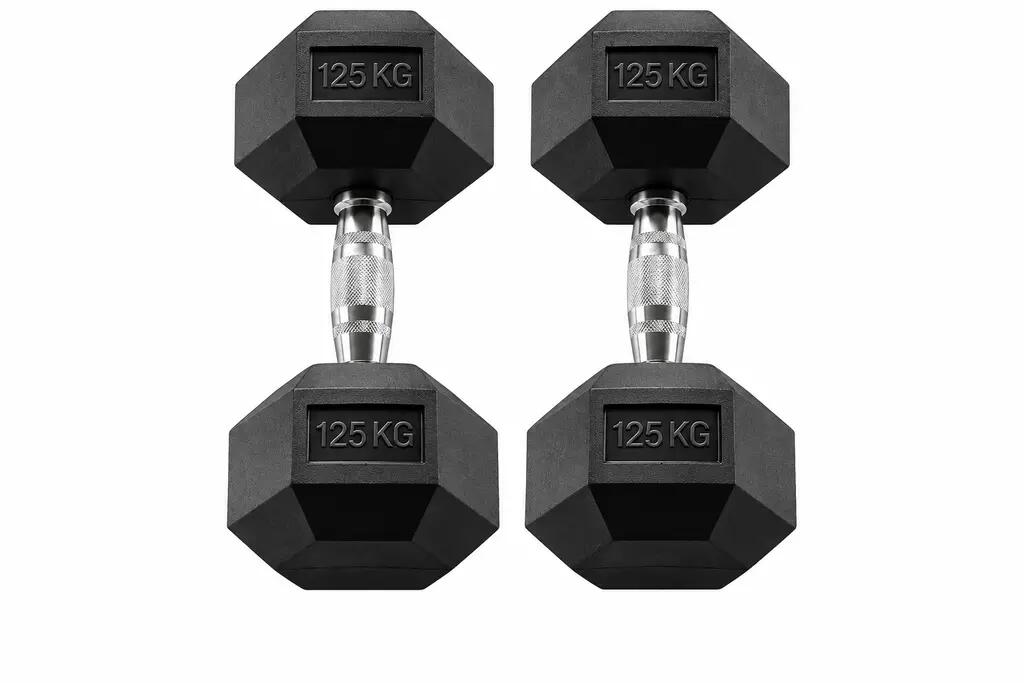 Hexagonale mancuernaset HEXRU12.5 para fitness y entrenamiento de fuerza 4/4