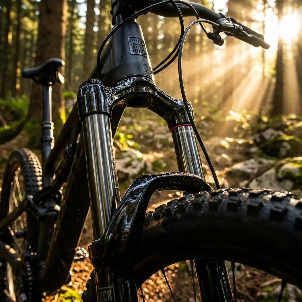 RockShox tige de fourche + couronne CSU RS LyrikUltim DA 27,5 Boost, décalage 46 2/3