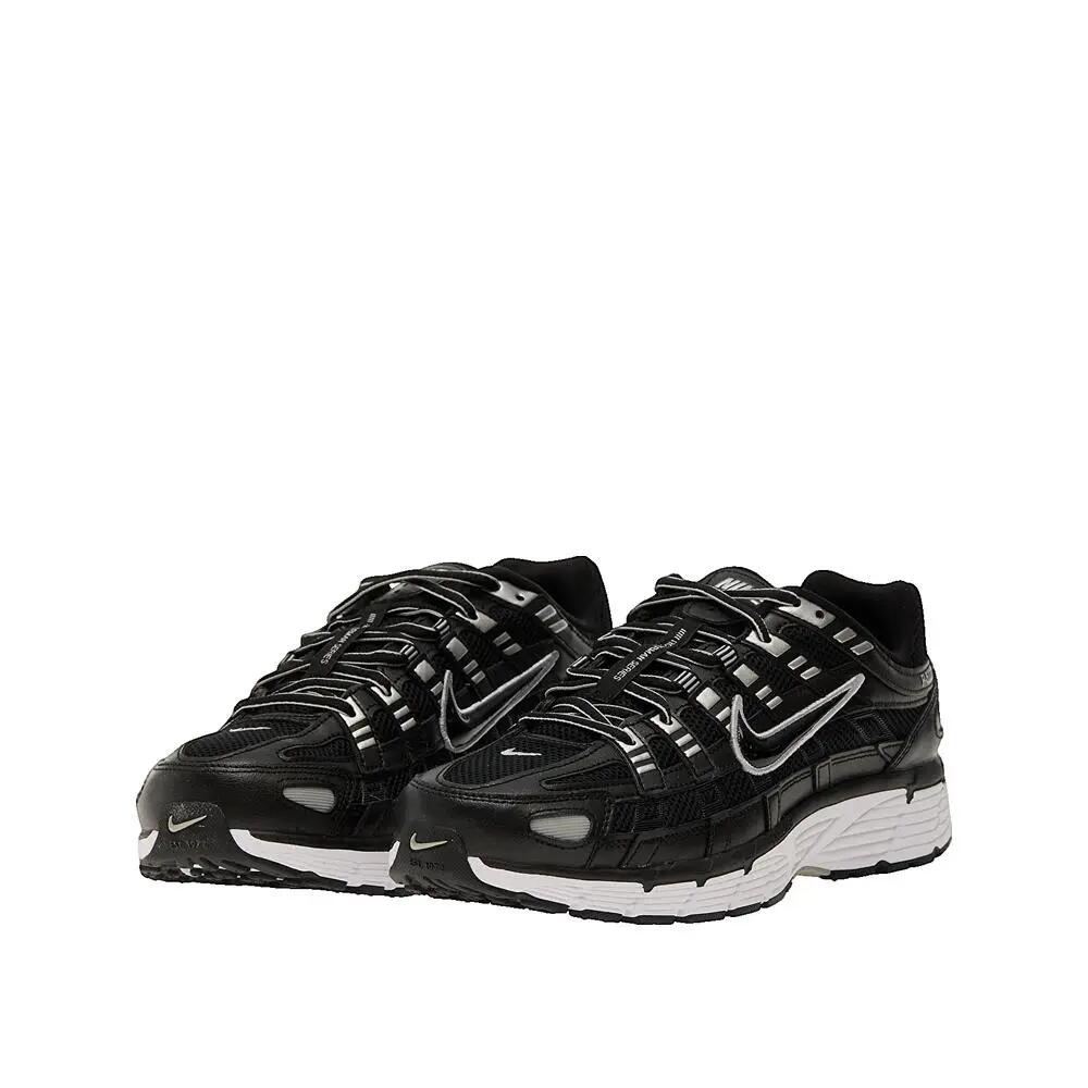 Chaussures Nike P-6000 Noir Blanc Argent Métallique 5/6