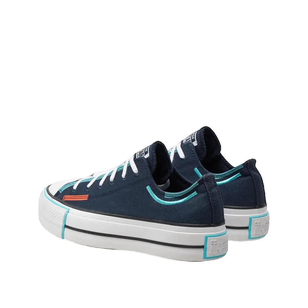 Scarpe Converse Chuck Taylor All Star Lift Platform Blu 3/3