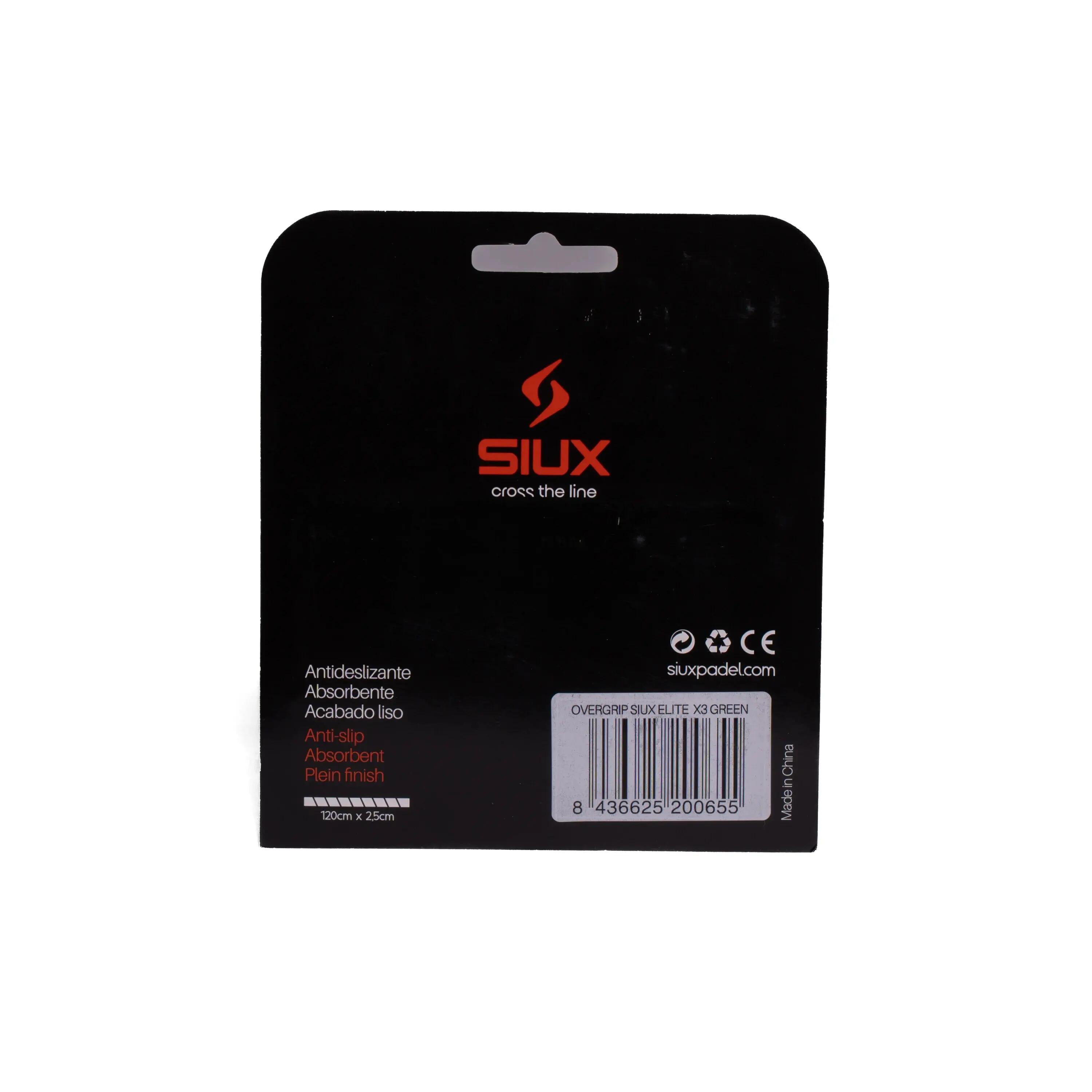 SIUX Elite X3 Verde | Overgrips de pádel cómodos, resistentes y antideslizantes 3/3