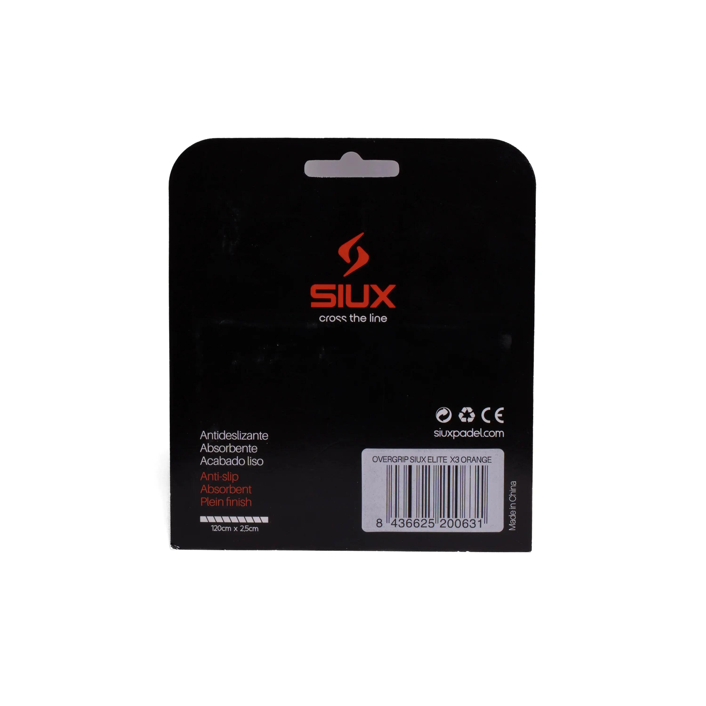 SIUX Elite X3 Naranja | Overgrips cómodos, resistentes y antideslizantes 3/3
