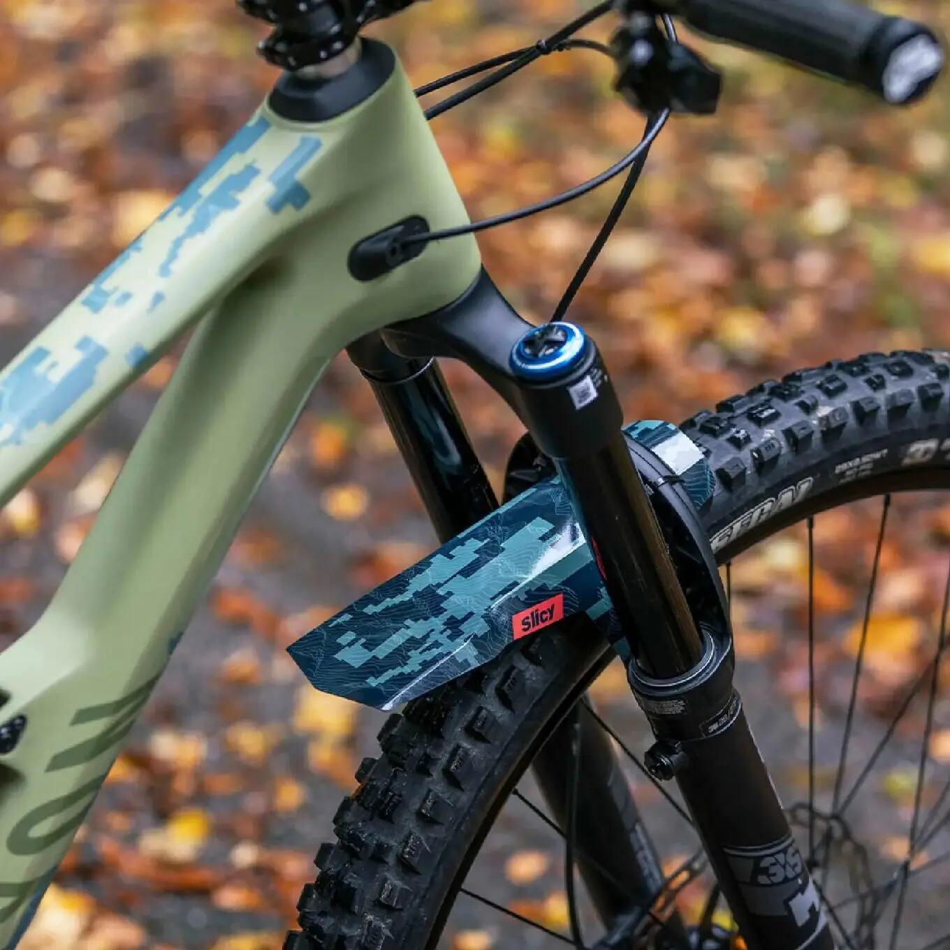 Garde-Boue Slicy MTB Front Pixel Vert / Noir 2/2
