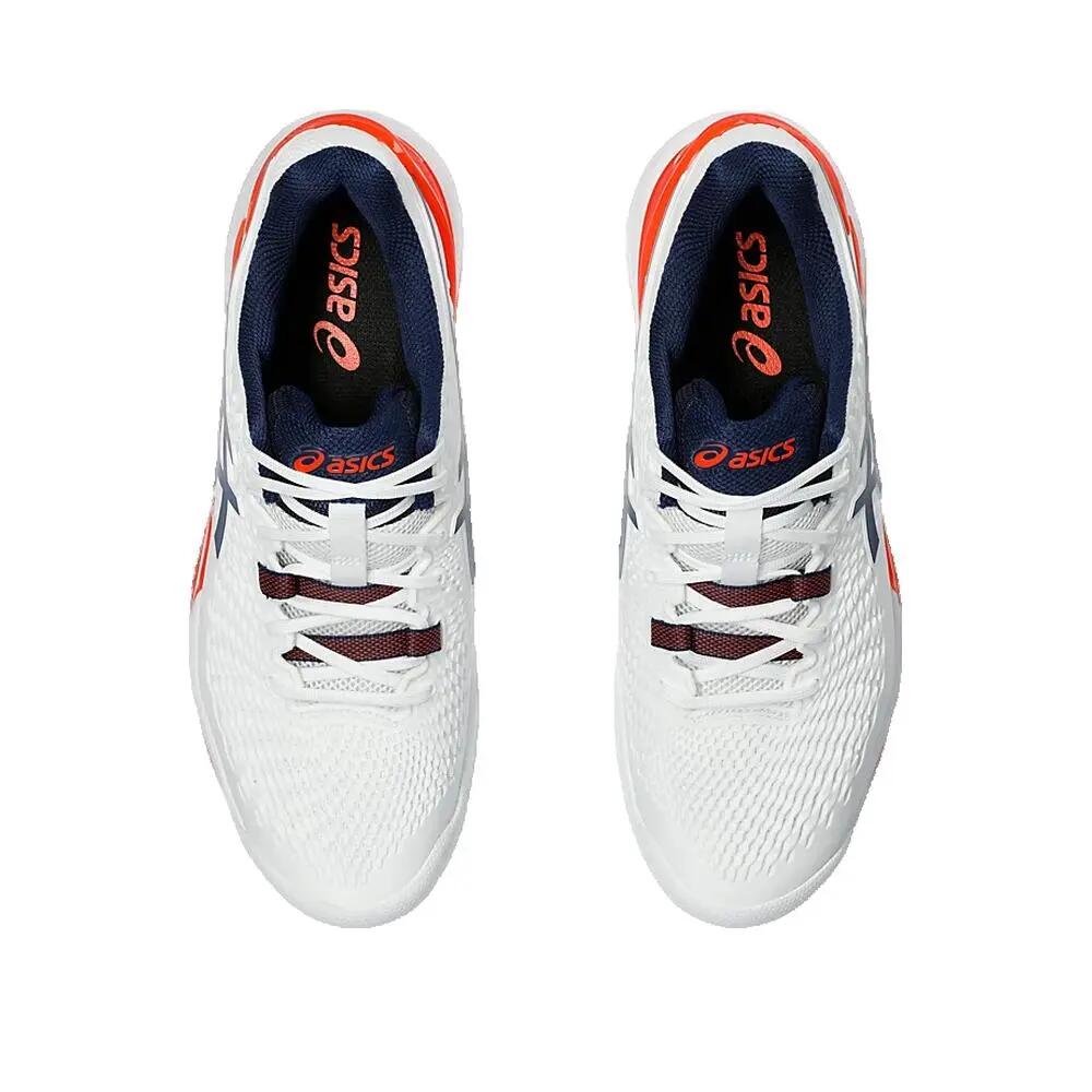 Zapatos de tenis ASICS Gel-Resolution 9 Clay Blanc/Bleu 2/3