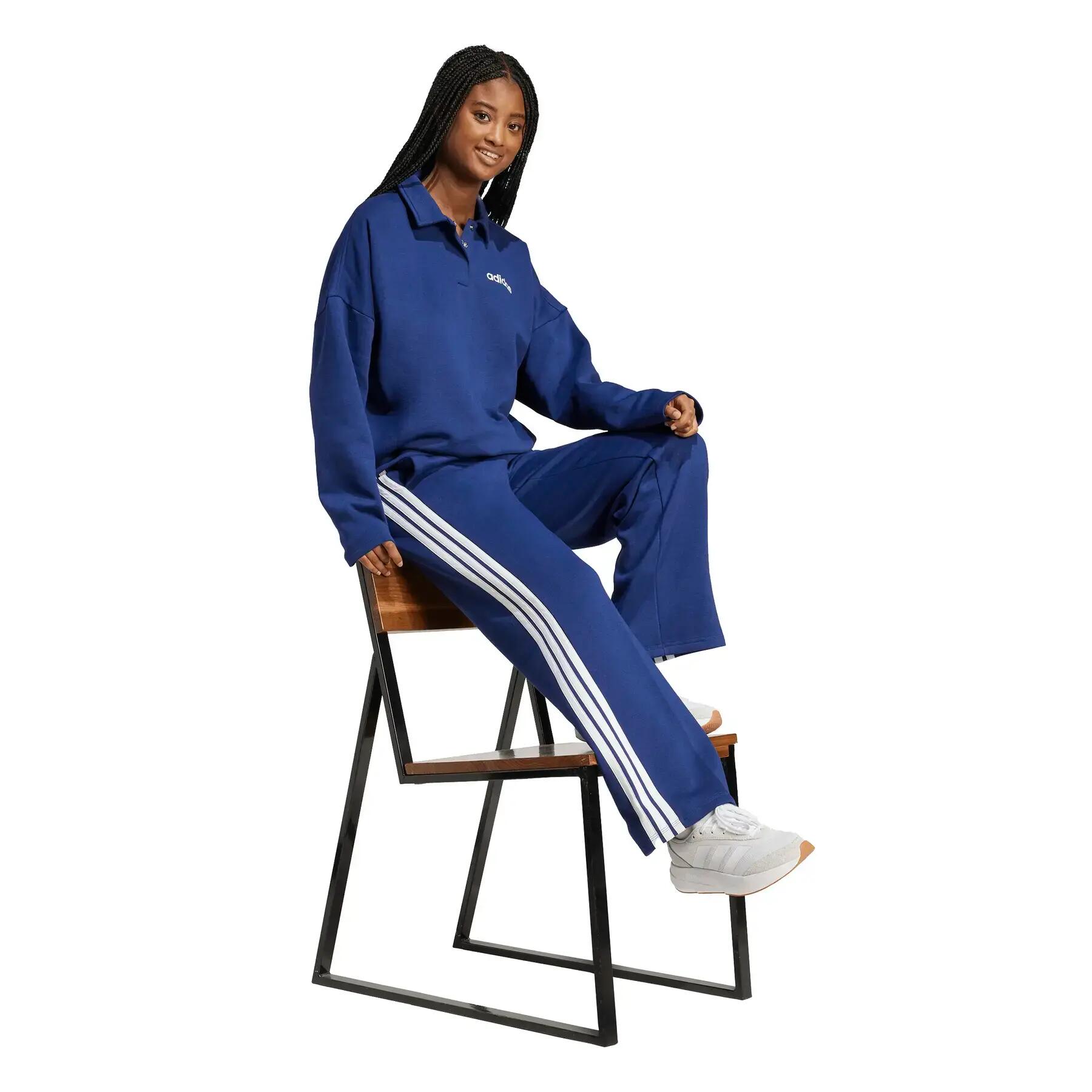 Pantaloni in pile da donna adidas Essentials 3 Stripes 4/10