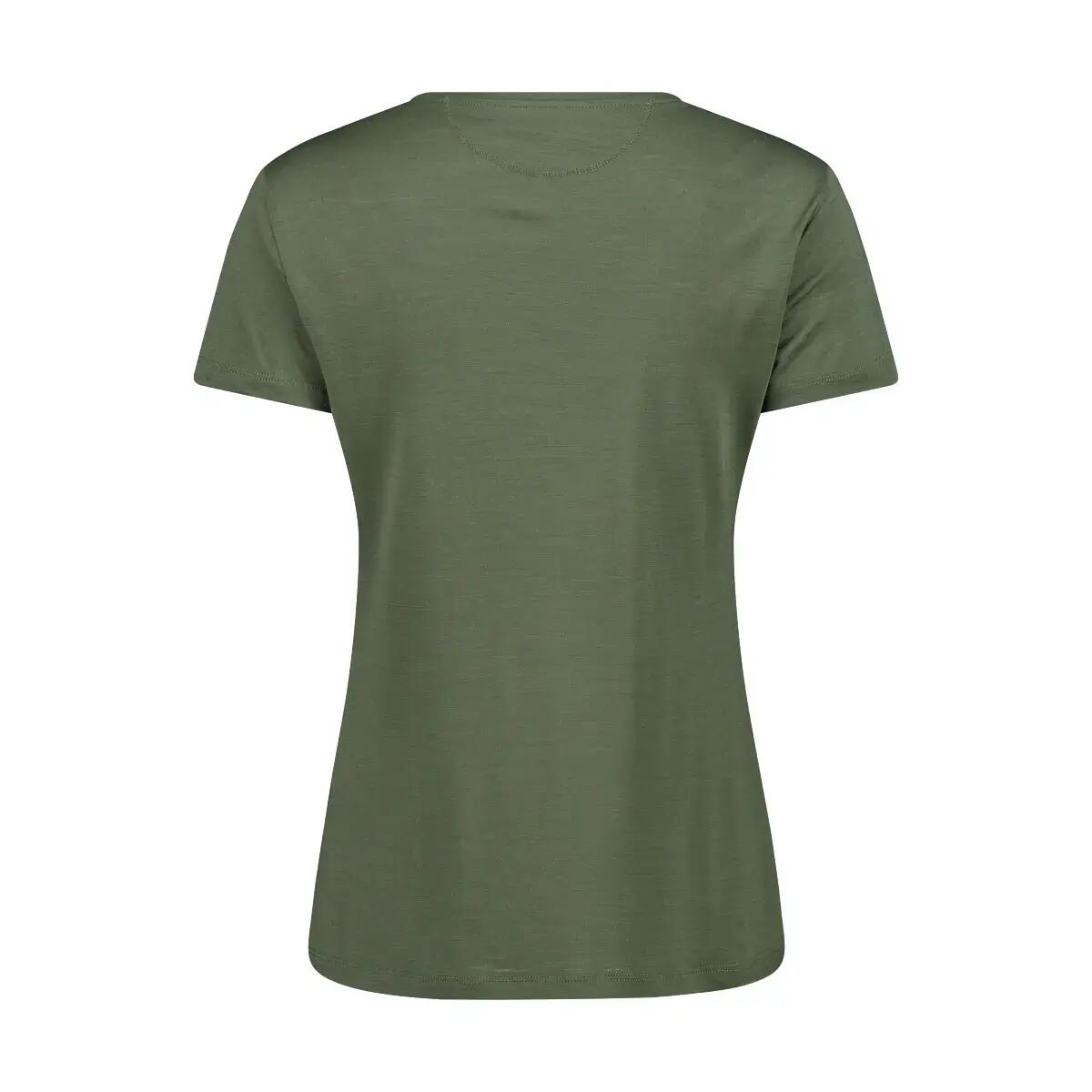 T-shirt col rond en laine mérinos femme CMP 2/3