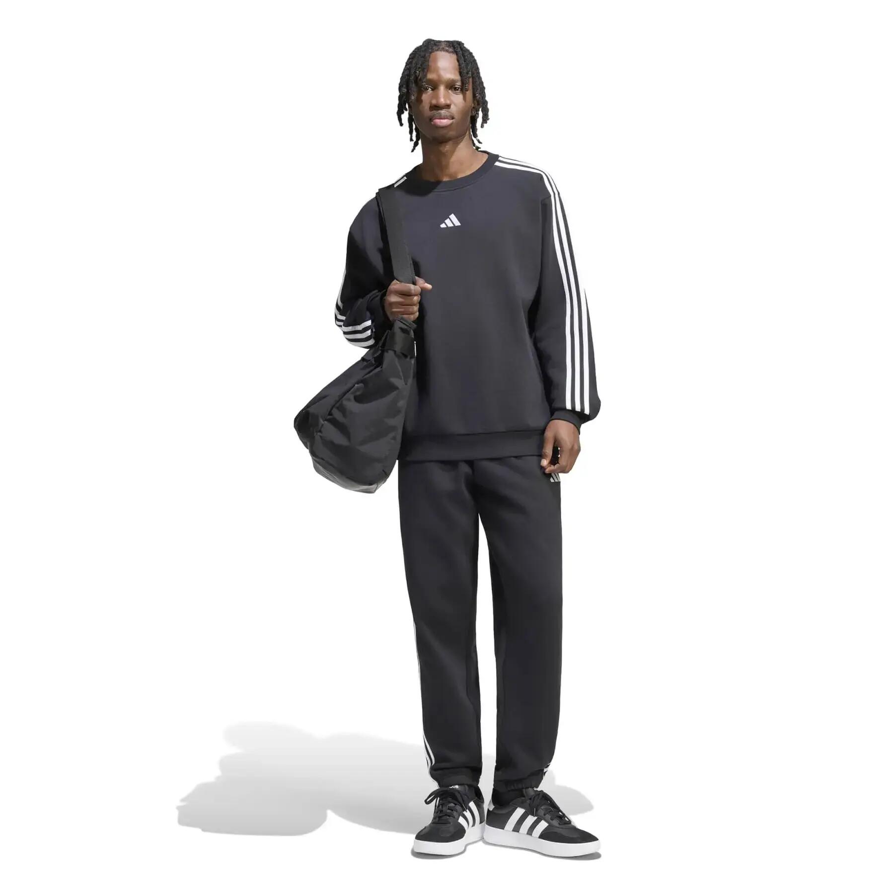 Spodnie dresowe tapered adidas Essentials 3-Stripes Fleece Cuffed 3/11