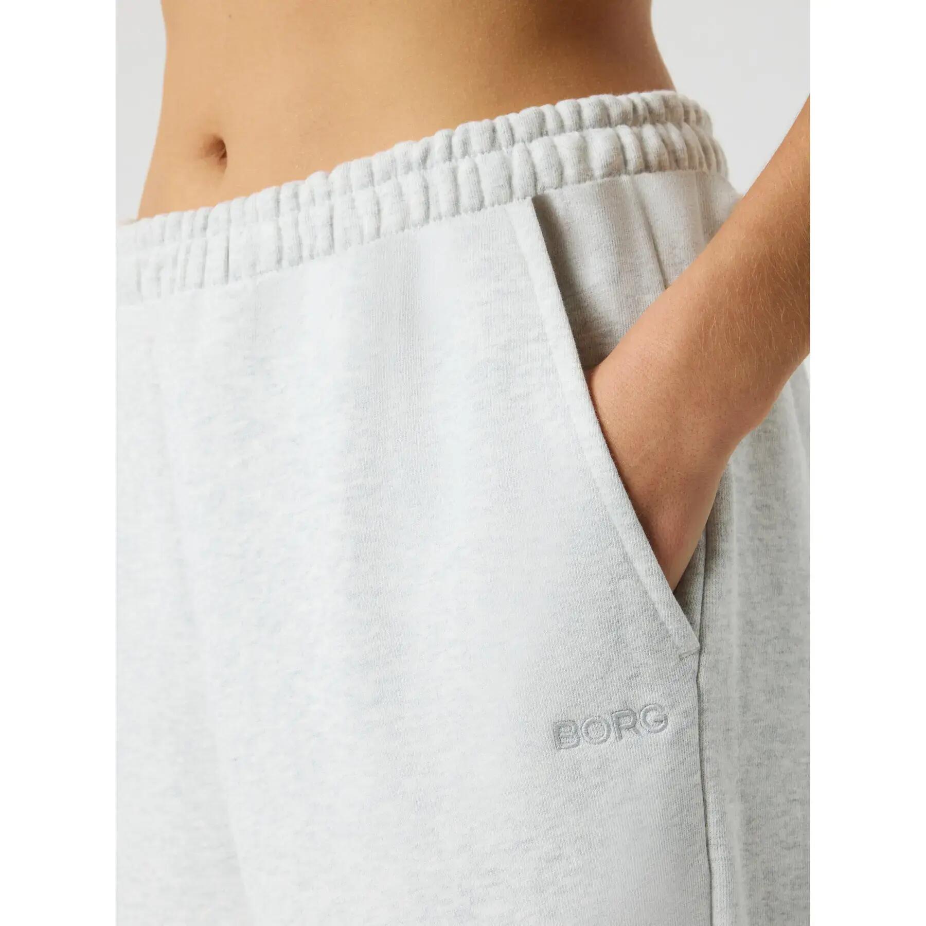 bjorn_borg STUDIO JERSEY SHORTS donna – ULTRA LIGHT GREY MELANGE 4/4