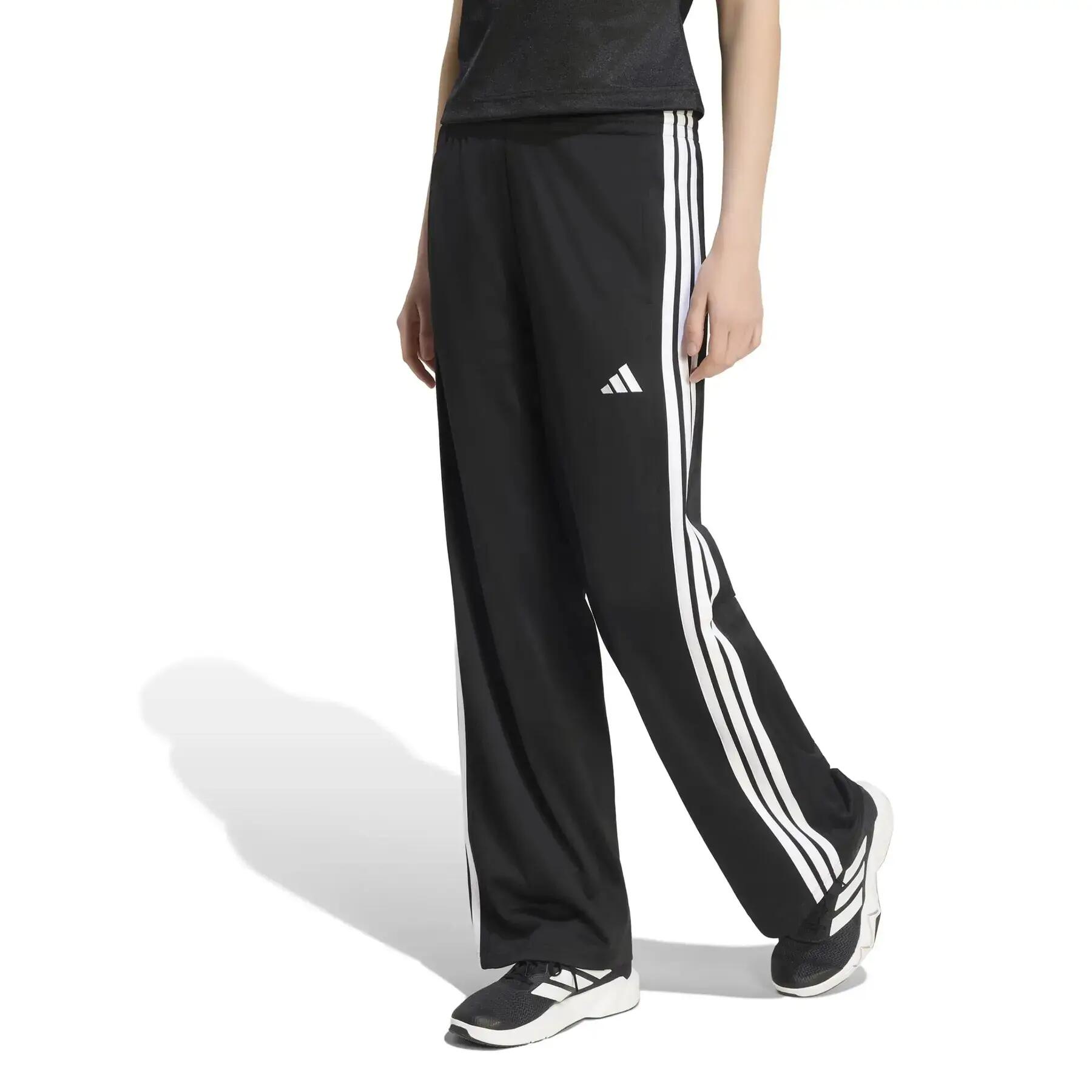 Pantalone donna adidas dayready wide leg - nero 2/11