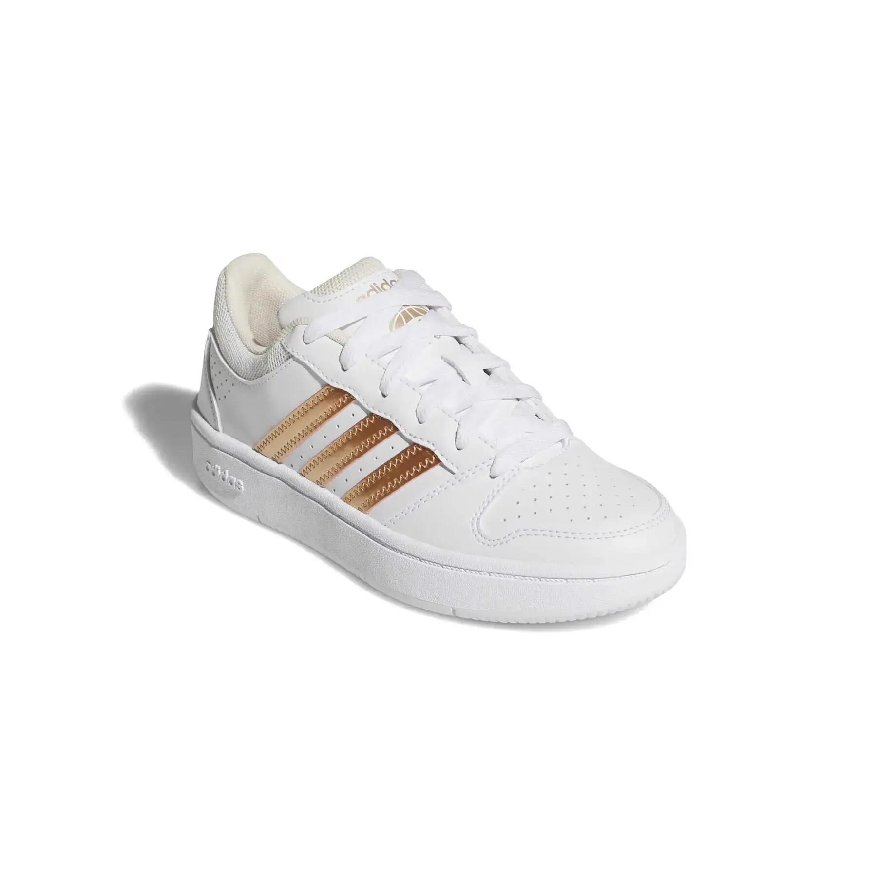 Baskets - Sport - Garçons - Adidas Hoops Classic J - Blanc, noir ou doré 2/7