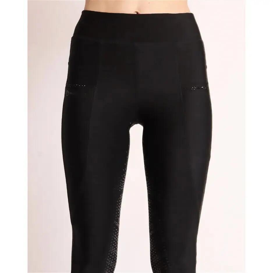 Legginss equitación Full Grip mujer con bolsillo de cristal Montar Linnea 2/5
